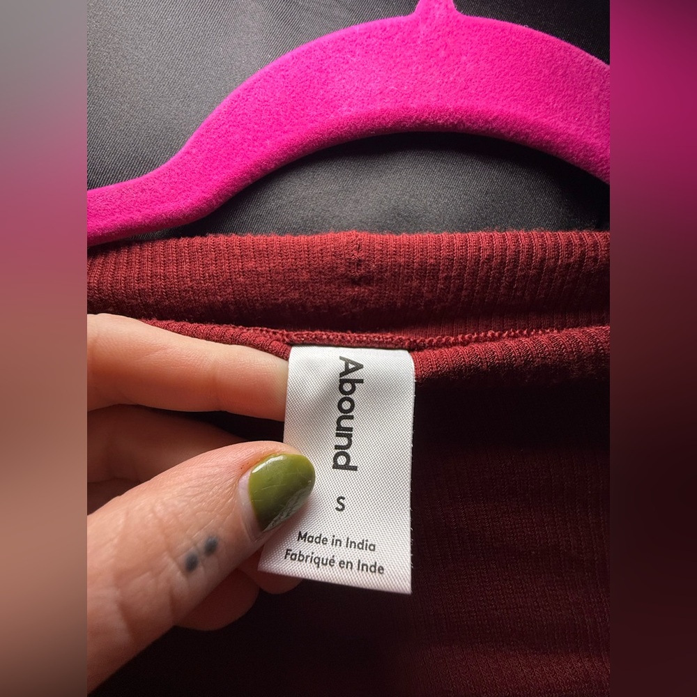 Abound Burgundy Knit Top